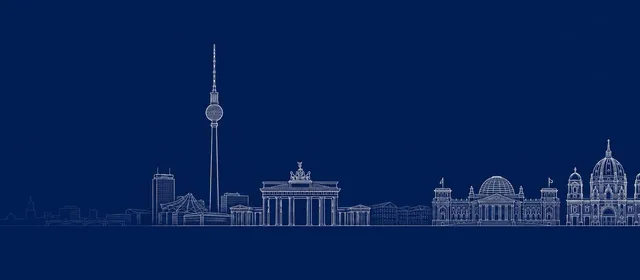 Skyline-Silhouette Berlin
