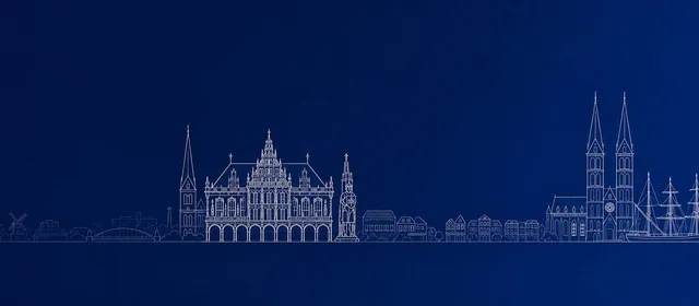 Skyline-Silhouette Bremen