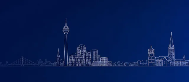 Skyline-Silhouette Düsseldorf