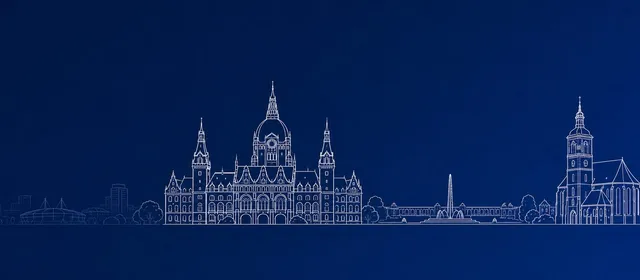 Skyline-Silhouette Hannover