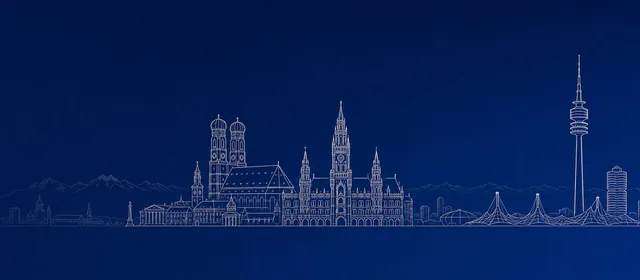 Skyline-Silhouette München