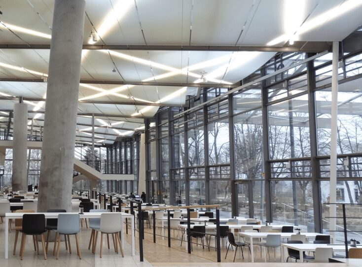 Folienabsorber in der adidas Mitarbeiterkantine