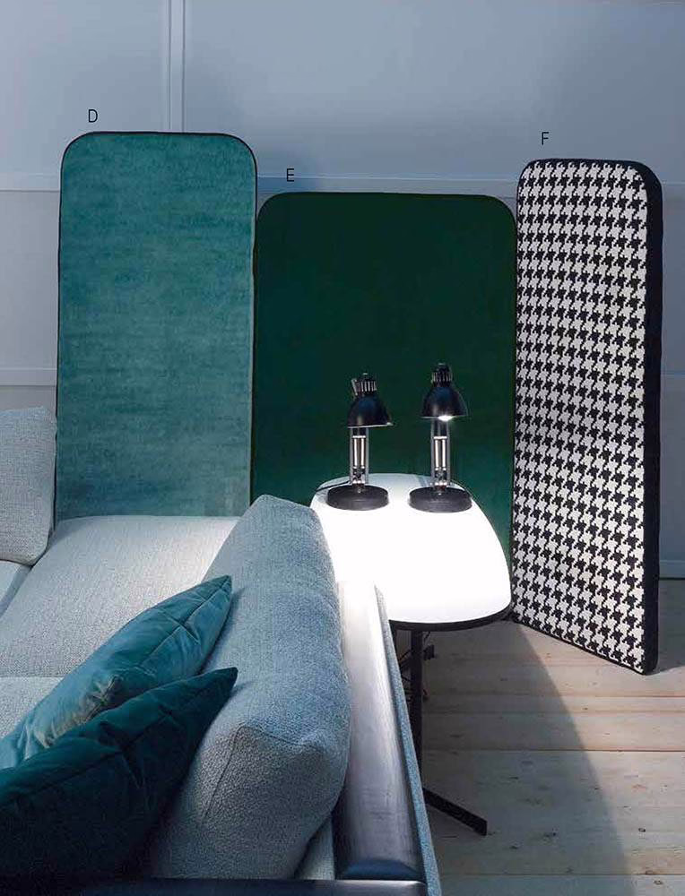 Akustischer Design Paravent im Einsatz Akustischer Design Paravent im Einsatz