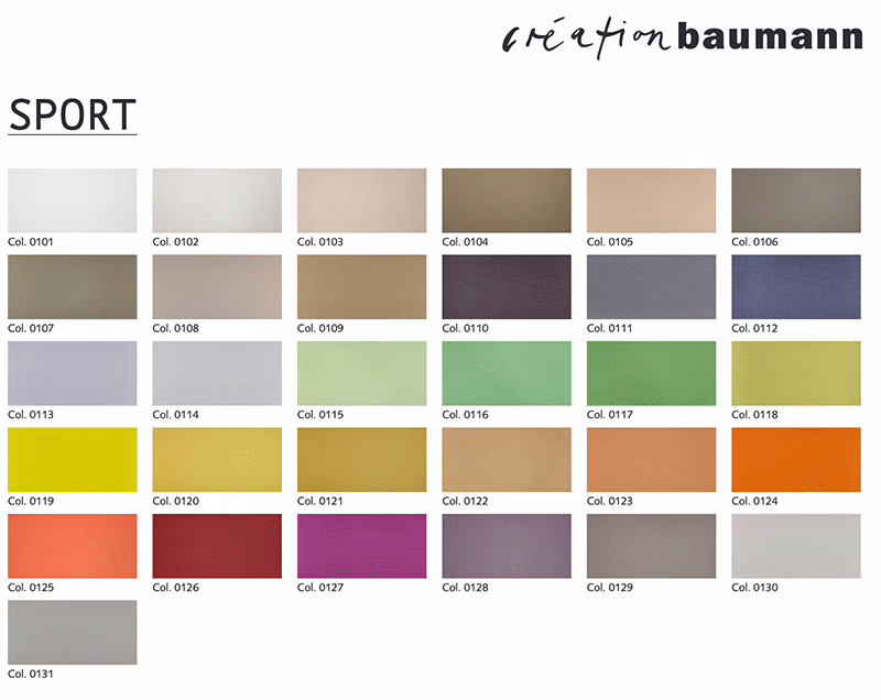 Farbpalette Deckensegel rund mit Alurahmen Farbpalette Deckensegel rund mit Alurahmen