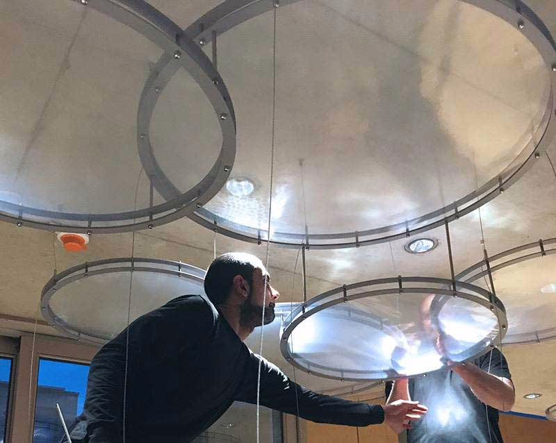 Sonderanfertigungen Metallringe doppellagig -mikroperforierte Folien